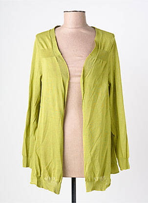 Gilet manches longues resserrée sur le bas vert KUIT KUIT femme