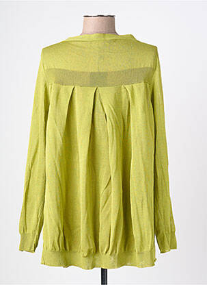 Gilet manches longues resserrée sur le bas vert KUIT KUIT femme