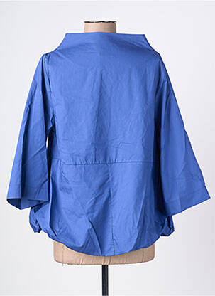 Veste casual fermeture boutonnée sur le devant bleu OZAI N KU femme