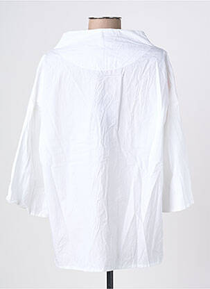 Top imprimé fantaisie manches 3/4 beige OZAI N KU femme