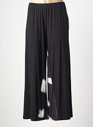 Pantalon large taille normale taille normale noir OZAI N KU femme