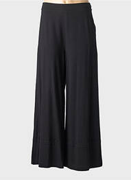 Pantalon large poches taille normale noir OZAI N KU femme