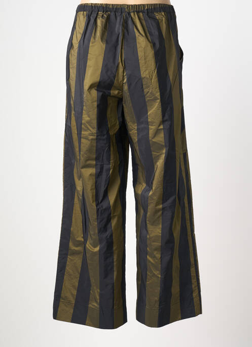 Pantalon large coupe fluide taille normale vert ALEMBIKA femme
