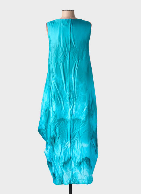 Robe mi-longue sans manche sans manche bleu OZAI N KU femme
