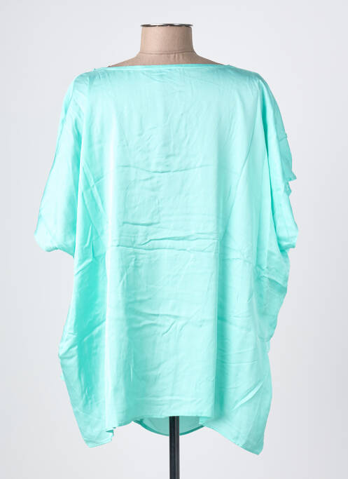 Top stretch manches courtes bleu OZAI N KU femme