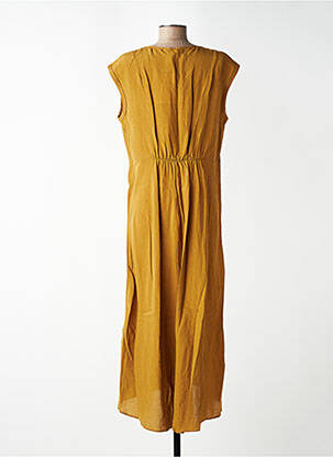Robe mi-longue manches courtes manches courtes vert CPC femme