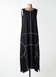 Robe longue sans manche sans manche noir OZAI N KU femme