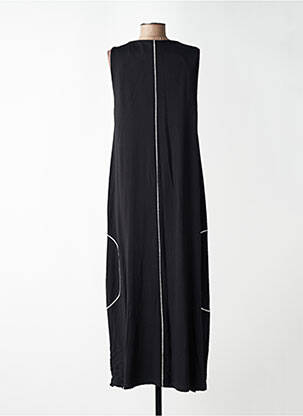Robe longue sans manche sans manche noir OZAI N KU femme