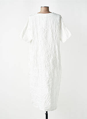 Robe mi-longue manches courtes manches courtes blanc GERSHON BRAM femme