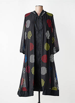 Veste casual coupe droite noir KOZAN femme