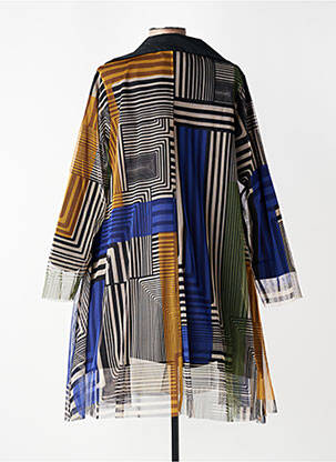 Trench fermeture boutonnée sur le devant sans capuche noir KOZAN femme