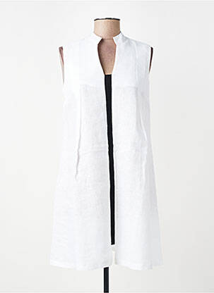 Robe courte sans manche sans manche blanc LOTUS EATERS femme