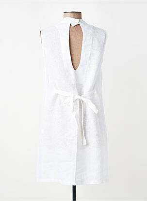 Robe courte sans manche sans manche blanc LOTUS EATERS femme