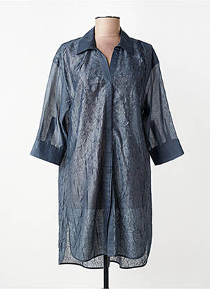 Tunique manches longues légère et transparente bleu CPC femme