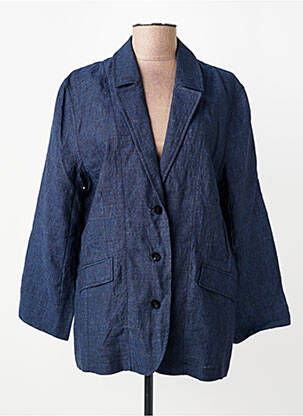 Veste casual col tailleur bleu CPC femme