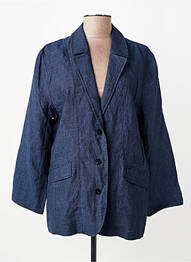Veste casual col tailleur bleu CPC femme