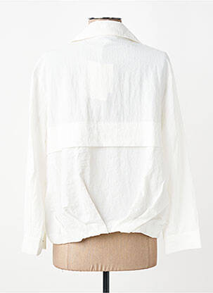 Veste casual fermeture boutonnée sur le devant blanc CPC femme