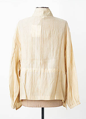 Veste casual col rond beige CPC femme