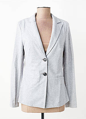 Veste casual col tailleur gris PLEASE femme