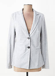 Veste casual col tailleur gris PLEASE femme