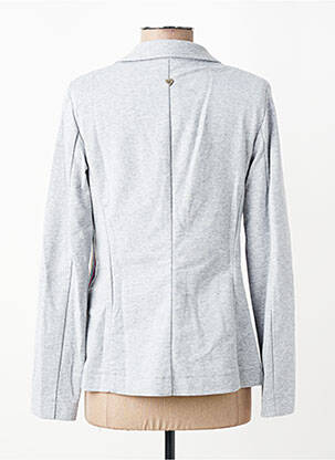 Veste casual col tailleur gris PLEASE femme