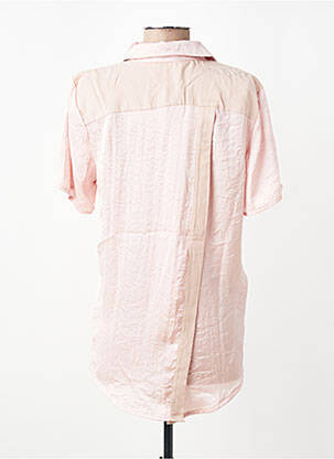 Chemisier coupe droite manches courtes rose YES.ZEE femme