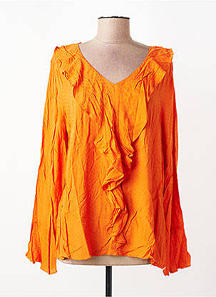 Blouse manches longues manches longues orange CREAM femme