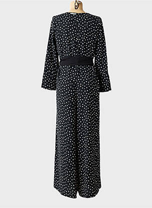 Combi-pantalon fermeture zippée au dos manches longues noir HUMILITY femme