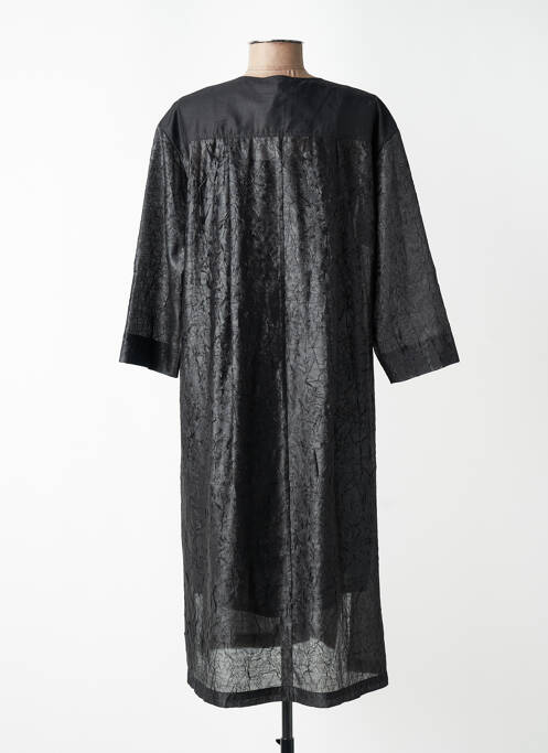 Robe mi-longue manches 3/4 manches 3/4 noir CPC femme