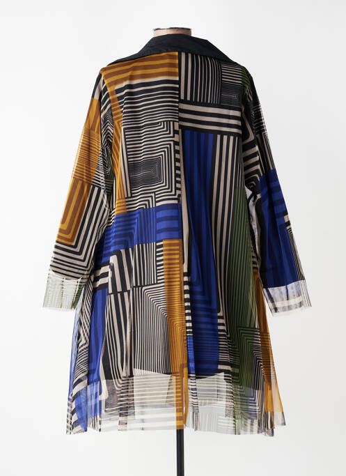 Trench fermeture boutonnée sur le devant sans capuche noir KOZAN femme