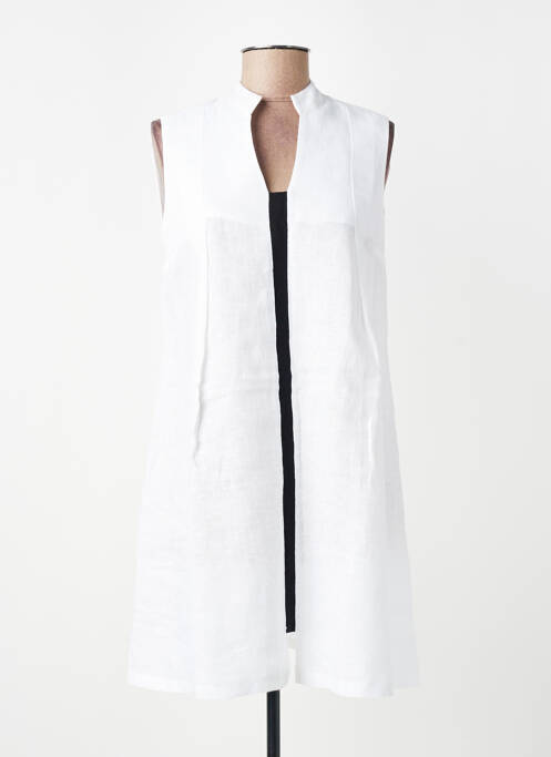 Robe courte sans manche sans manche blanc LOTUS EATERS femme