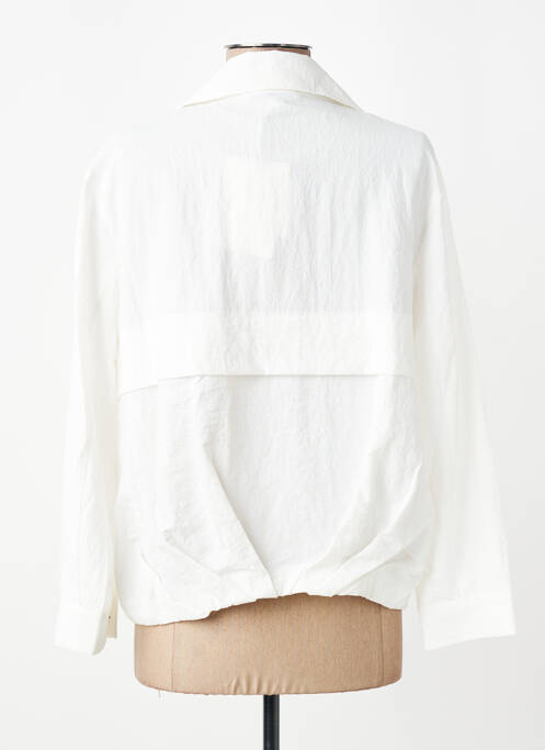 Veste casual fermeture boutonnée sur le devant blanc CPC femme