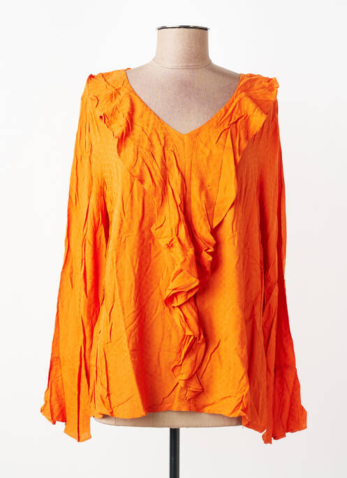 Blouse manches longues manches longues orange CREAM femme