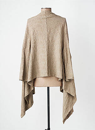 Gilet manches longues manches 3/4 marron MAMA B. femme