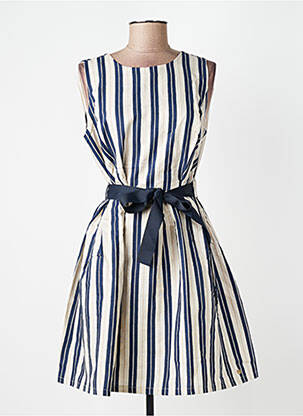Robe courte sans manche sans manche bleu YES.ZEE femme
