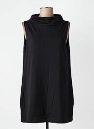 Tunique sans manche tissage jersey noir URBAN BY ALEMBIKA femme