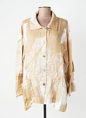 Veste casual poches beige LUUKAA femme