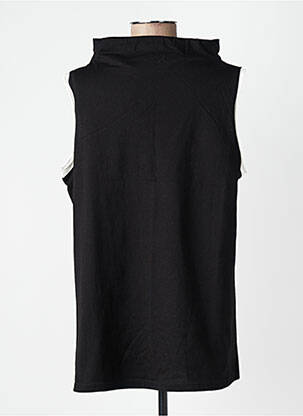 Tunique sans manche tissage jersey noir ALEMBIKA femme