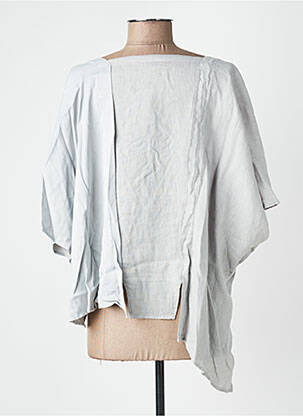 Top tissage crêpe manches 3/4 gris LOTUS EATERS femme