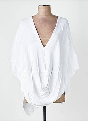 Top tissage crêpe manches 3/4 blanc LOTUS EATERS femme