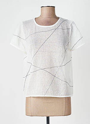 Top coupe fluide manches courtes beige CPC femme