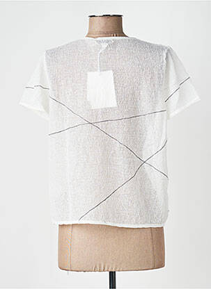 Top coupe fluide manches courtes beige CPC femme