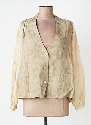 Veste chic tissage crêpe beige CPC femme