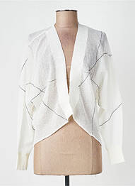 Gilet manches longues stretch beige CPC femme