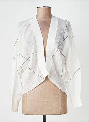 Gilet manches longues stretch beige CPC femme