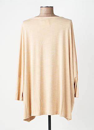 Gilet manches longues stretch beige ALEMBIKA femme