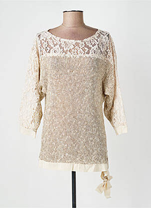 Top stretch manches 3/4 beige VICOLO TRIVELLI femme