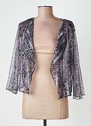 Gilet manches longues manches 3/4 gris KOZAN femme