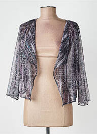 Gilet manches longues manches 3/4 gris KOZAN femme