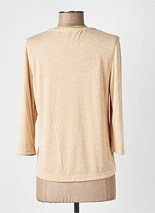 Gilet manches longues manches 3/4 beige ALEMBIKA femme